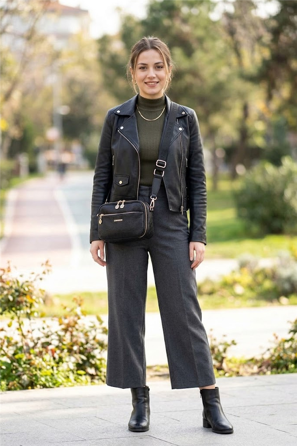 Silver Polo SP1162-M46 Kadın Çapraz Çanta Siyah