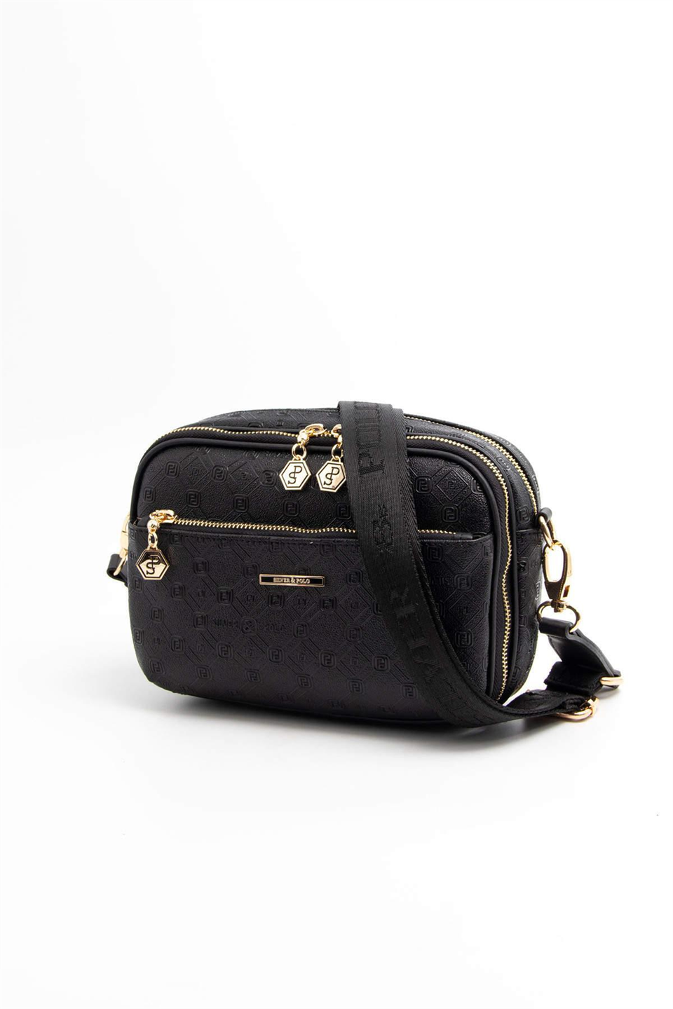 Silver Polo SP1162-M46 Kadın Çapraz Çanta Siyah