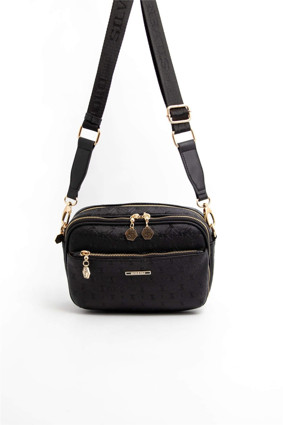 Silver Polo SP1162-M46 Kadın Çapraz Çanta Siyah