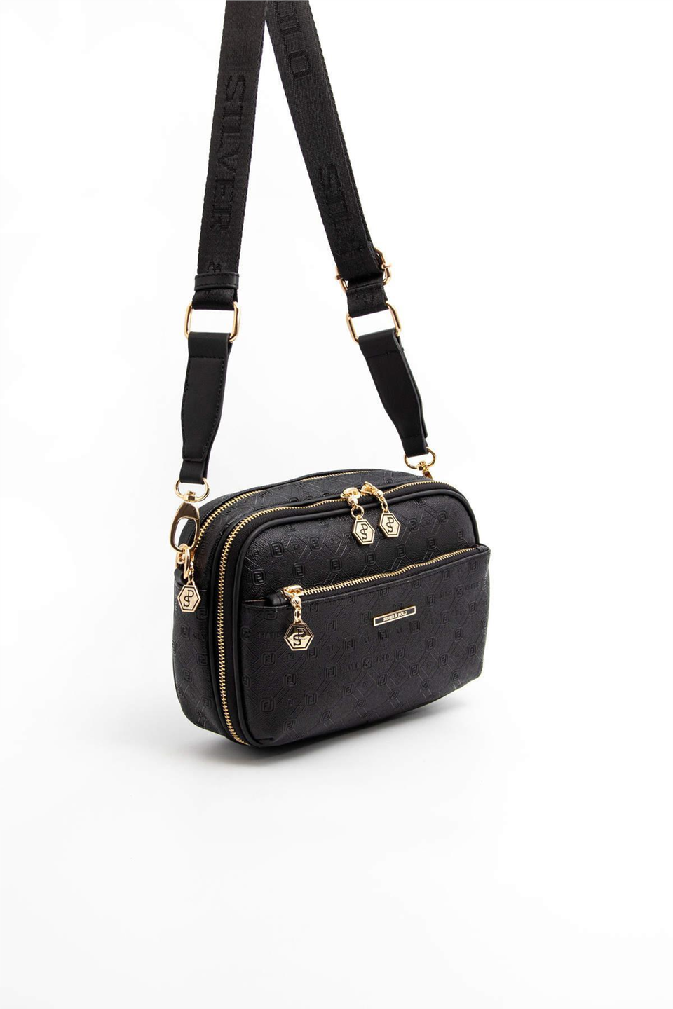 Silver Polo SP1162-M46 Kadın Çapraz Çanta Siyah