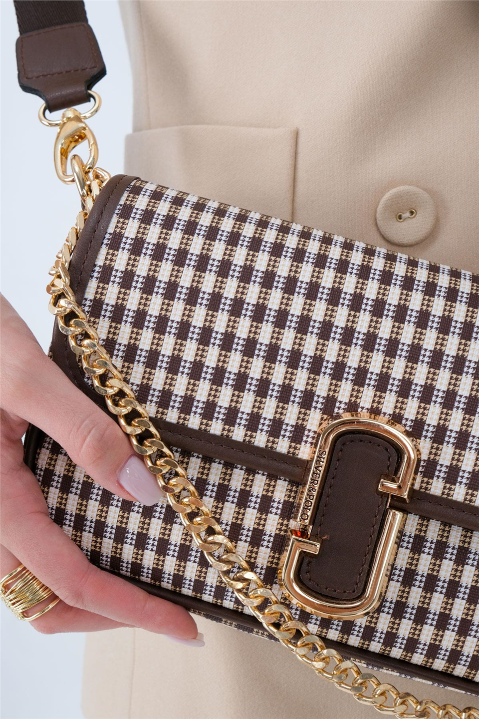 Silver Polo SP1171-M191 Kadın Omuz Çantası Kum