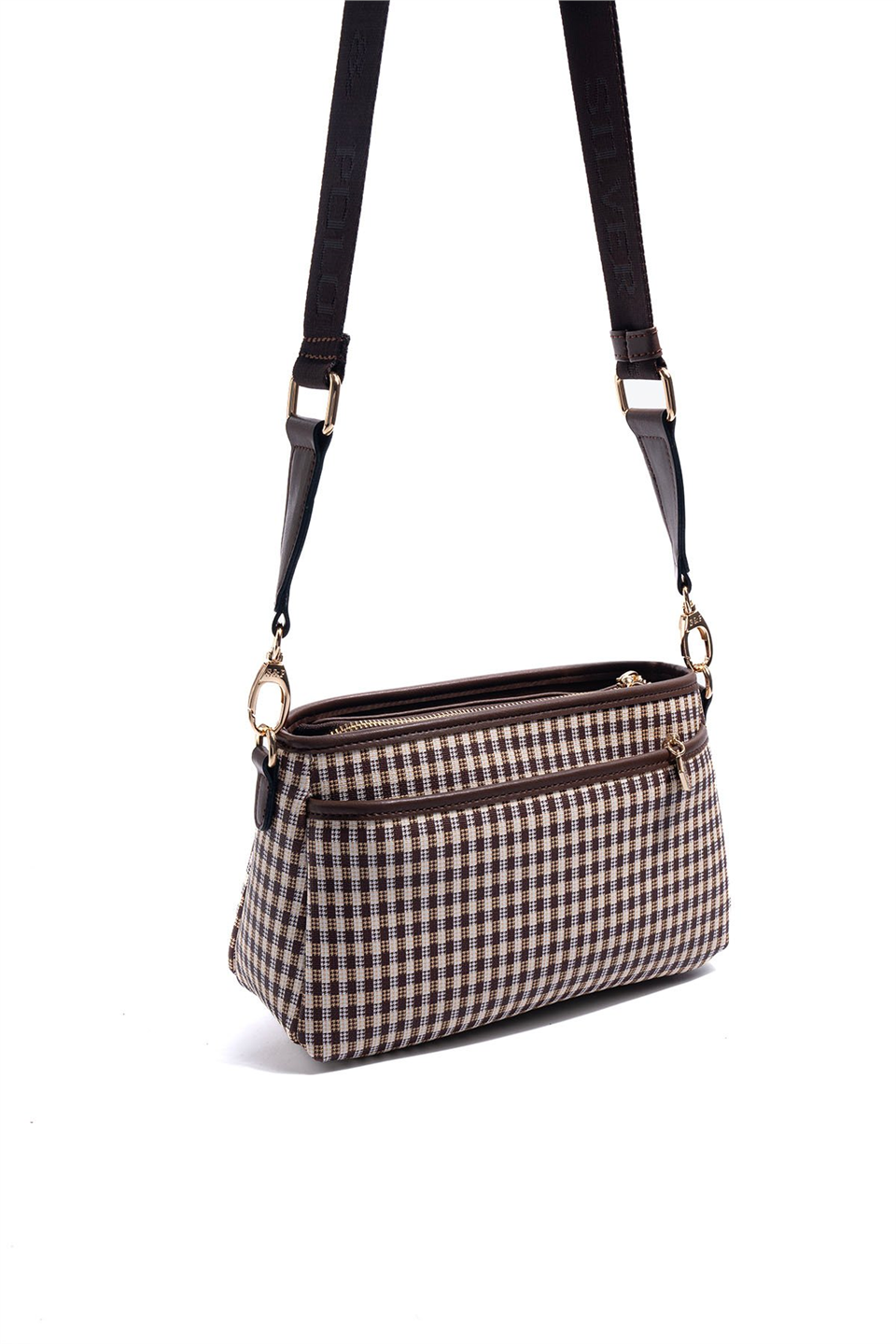 Silver Polo SP1184-M191 Kadın Çapraz Çanta Kahverengi