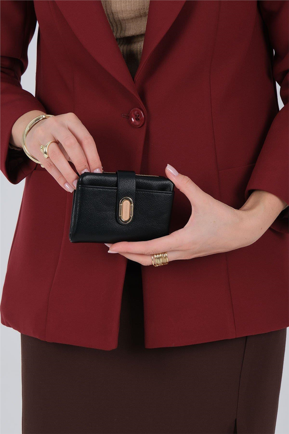 Silver Polo SP1199-M205 Kadın Cüzdan ve Kartlık Siyah