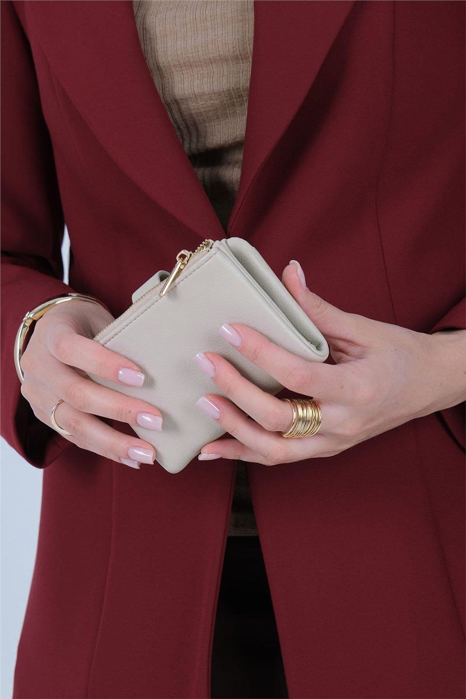 Silver Polo SP1199-M205 Kadın Cüzdan ve Kartlık Bej