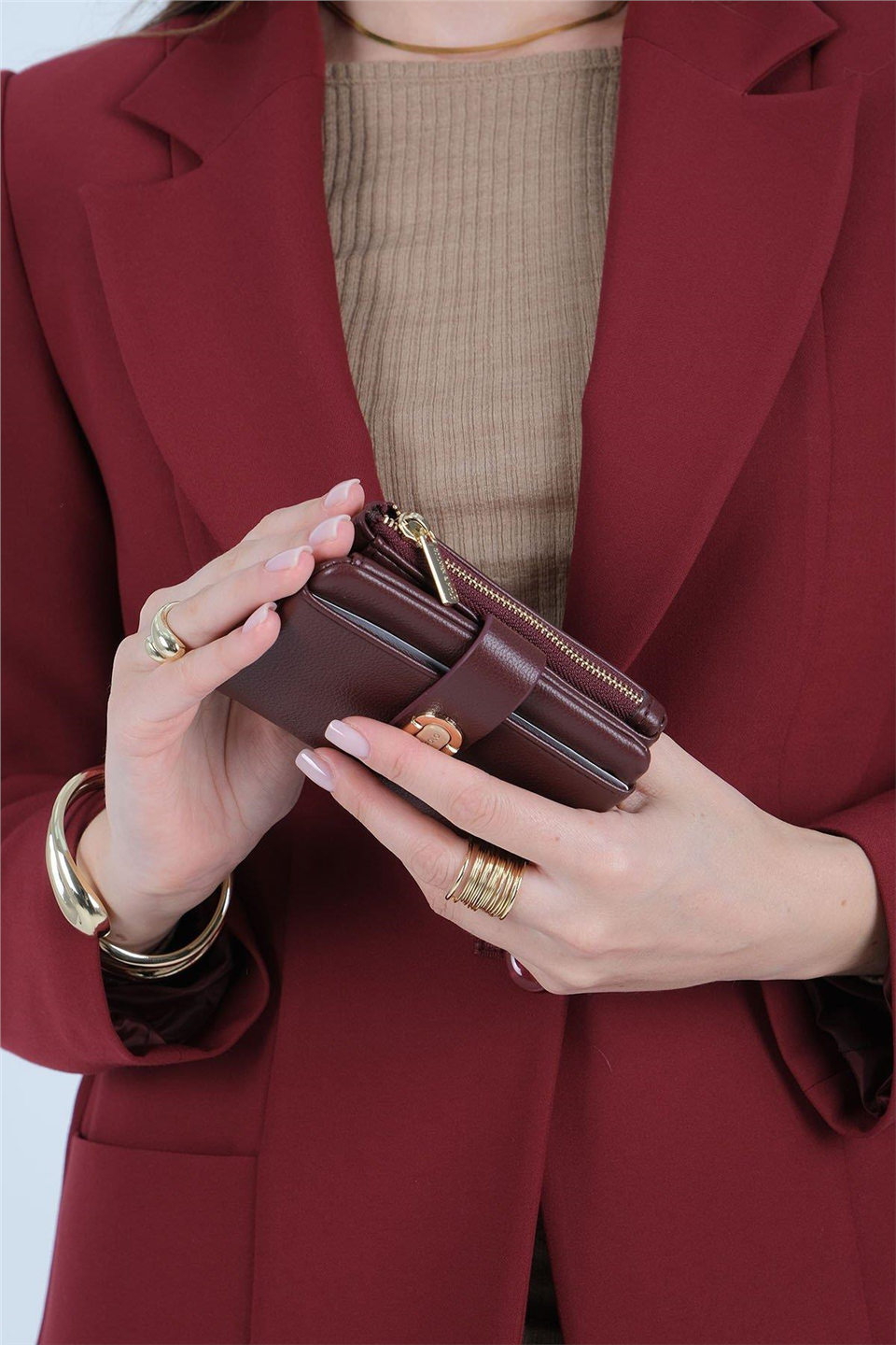 Silver Polo SP1199-M205 Kadın Cüzdan ve Kartlık Bordo