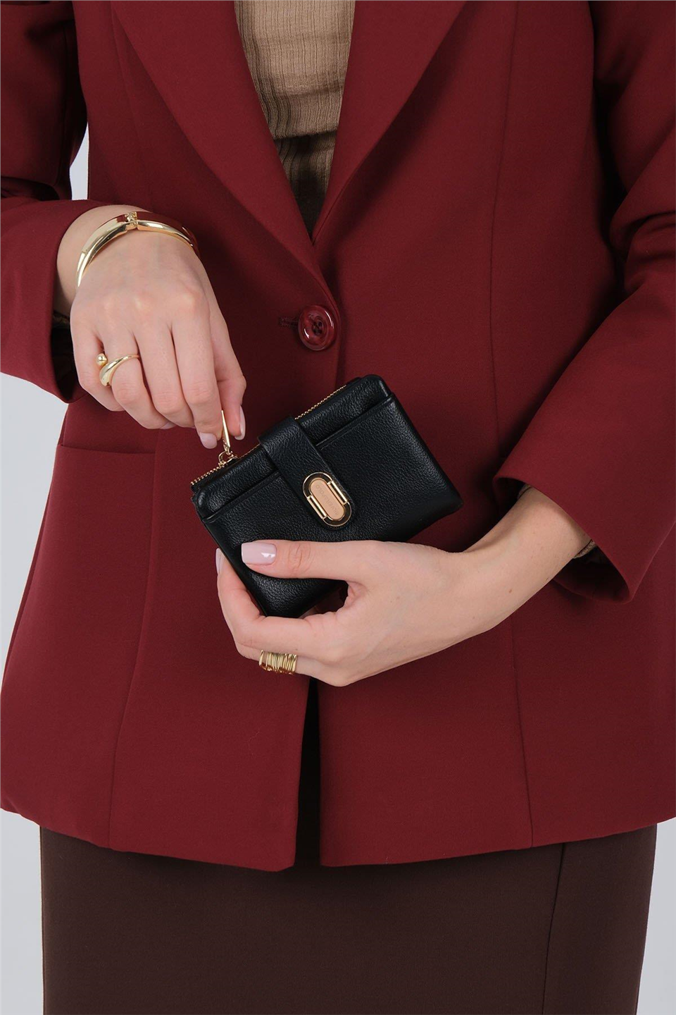 Silver Polo SP1199-M205 Kadın Cüzdan ve Kartlık Siyah