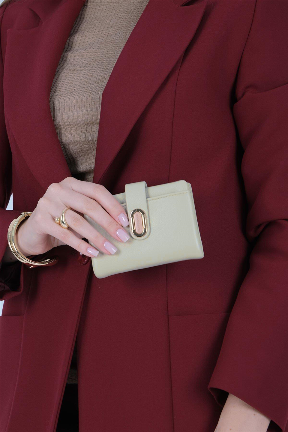 Silver Polo SP1199-M205 Kadın Cüzdan ve Kartlık Bej