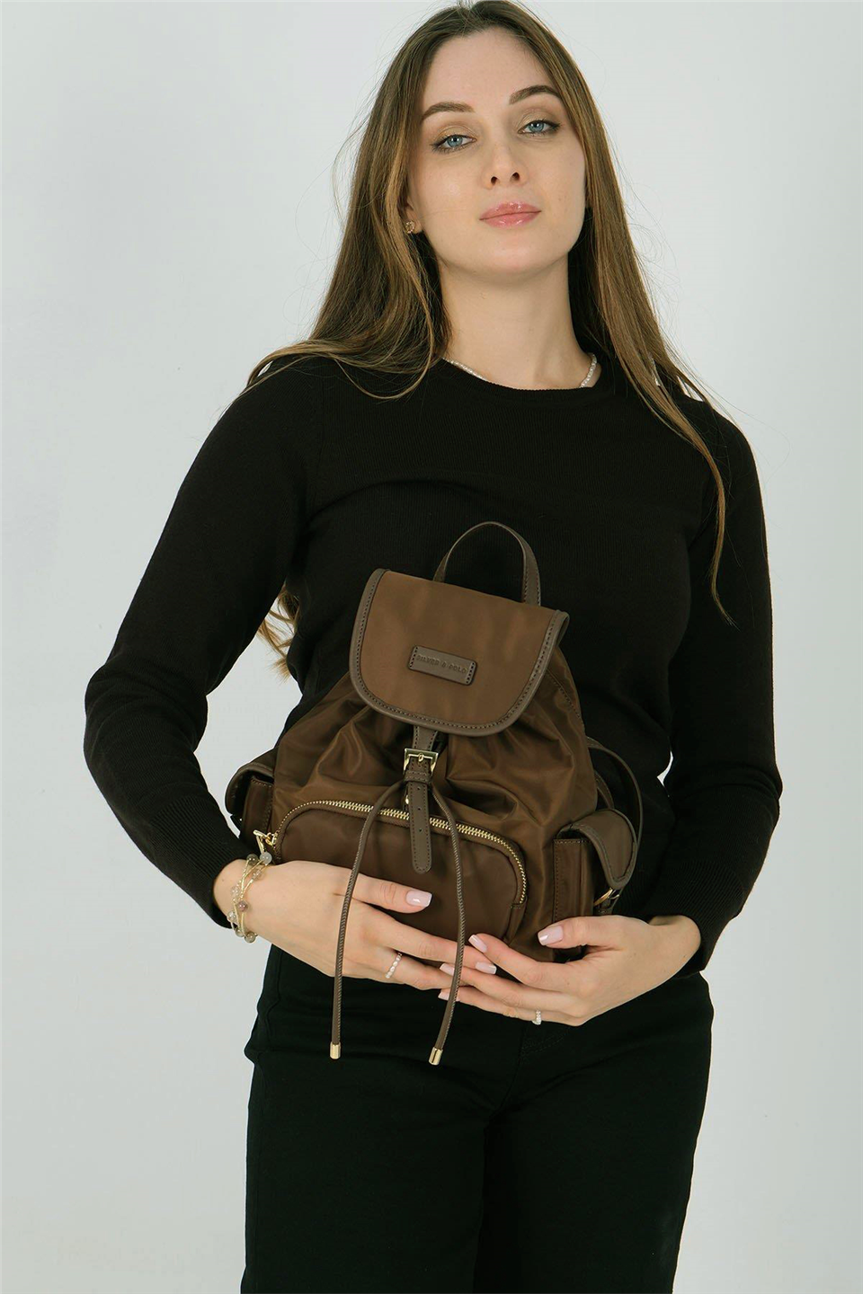 Silver Polo SP1207-M206 Kadın Sırt Çantası Taba