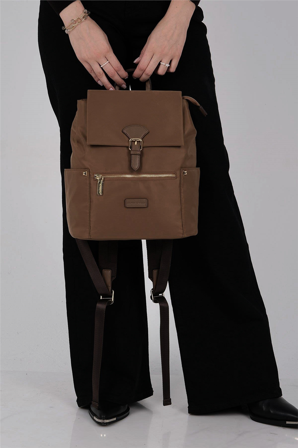 Silver Polo SP1210-M206 Kadın Sırt Çantası Kahverengi