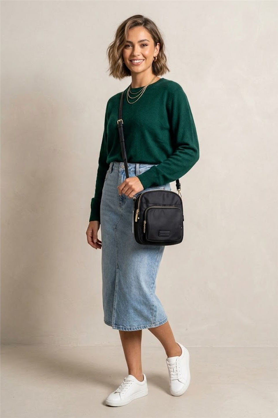 Silver Polo SP1220-M206 Kadın Çapraz Çantası Siyah