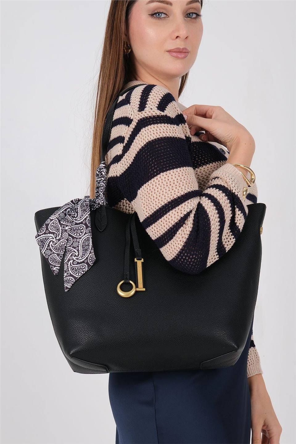 Silver Polo SP1247-M205 Kadın Omuz Çantası Siyah