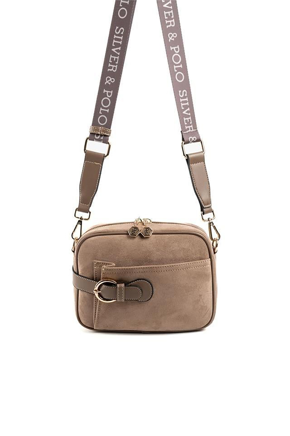 Silver Polo SP1256-M12 Kadın Çapraz Çanta Vizon