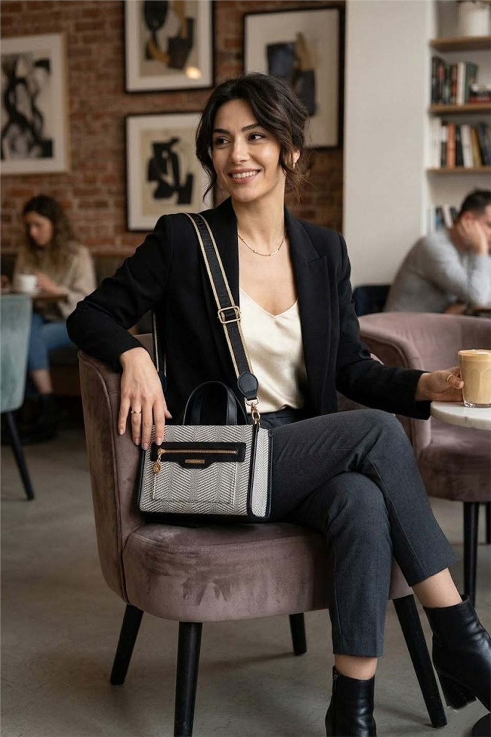 Silver Polo SP1271-M132 Kadın El Çantası Siyah