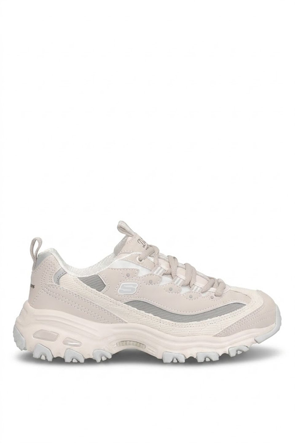 Skechers D-Lites SN896276 Kadın Klasik Sneaker Bej