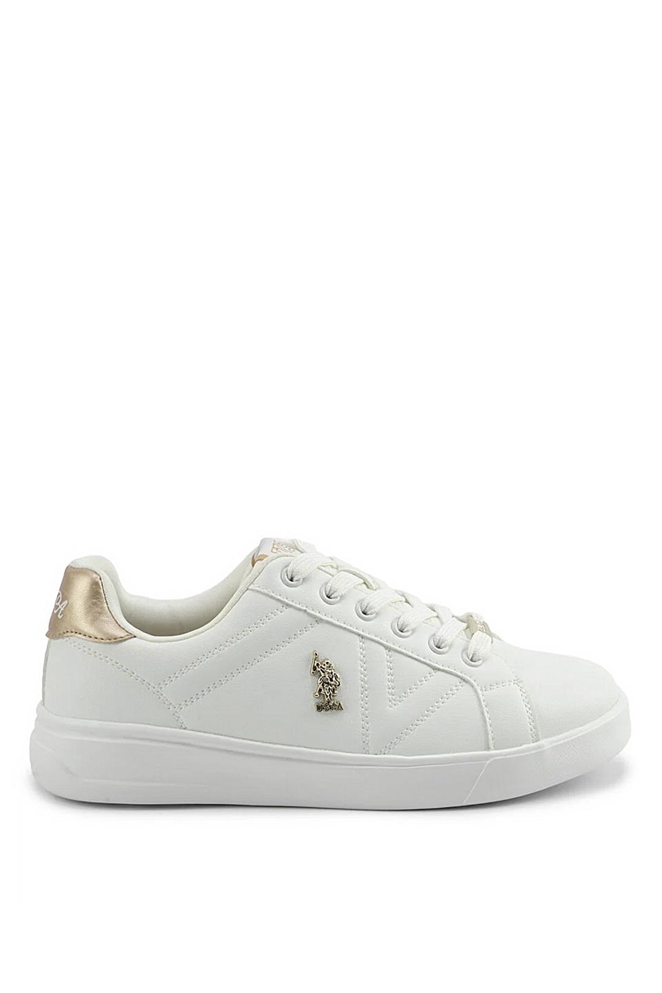 U.S. Polo Assn. A102021411 5F Exxy 5PR Kadın Klasik Sneaker Beyaz