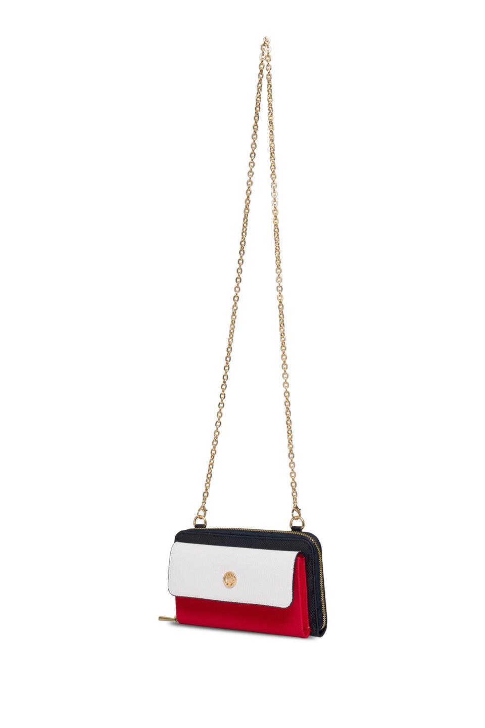 U.S. Polo Assn. USC25255 Kadın Omuz Çantası Lacivert - Kırmızı