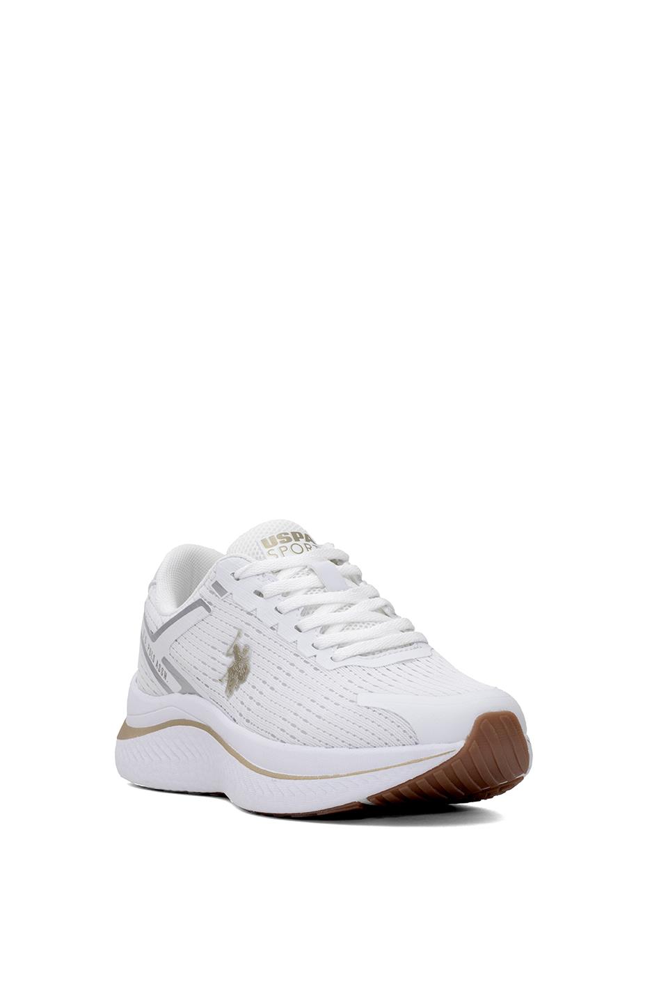 U.S. Polo Assn. 101938169 5M Genesis Wmn 5FX Kadın Koşu Ayakkabısı Beyaz - Altın