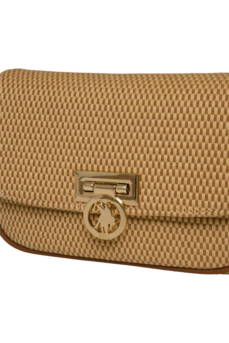 U.S. Polo Assn. US25304 Kadın Çapraz Çanta Bej
