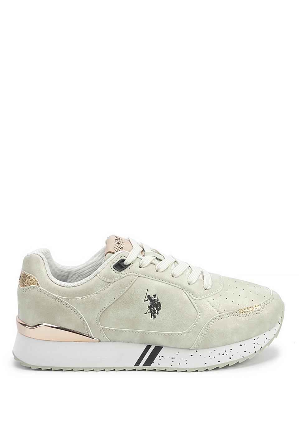 U.S. Polo Assn. A102030058 5F Line 5PR Kadın Klasik Sneaker Bej