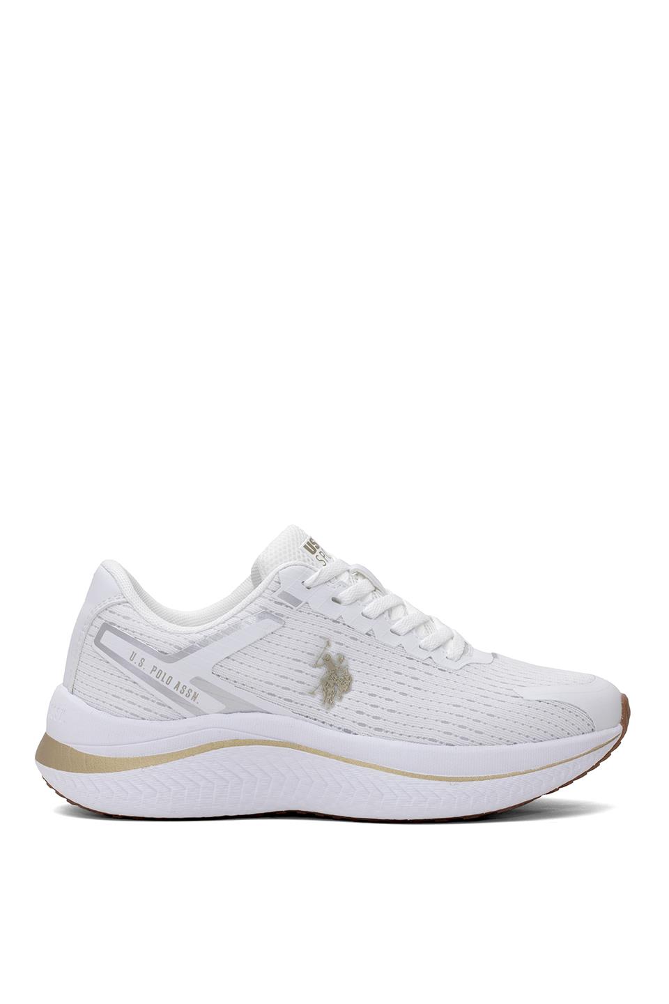 U.S. Polo Assn. 101938169 5M Genesis Wmn 5FX Kadın Koşu Ayakkabısı Beyaz - Altın