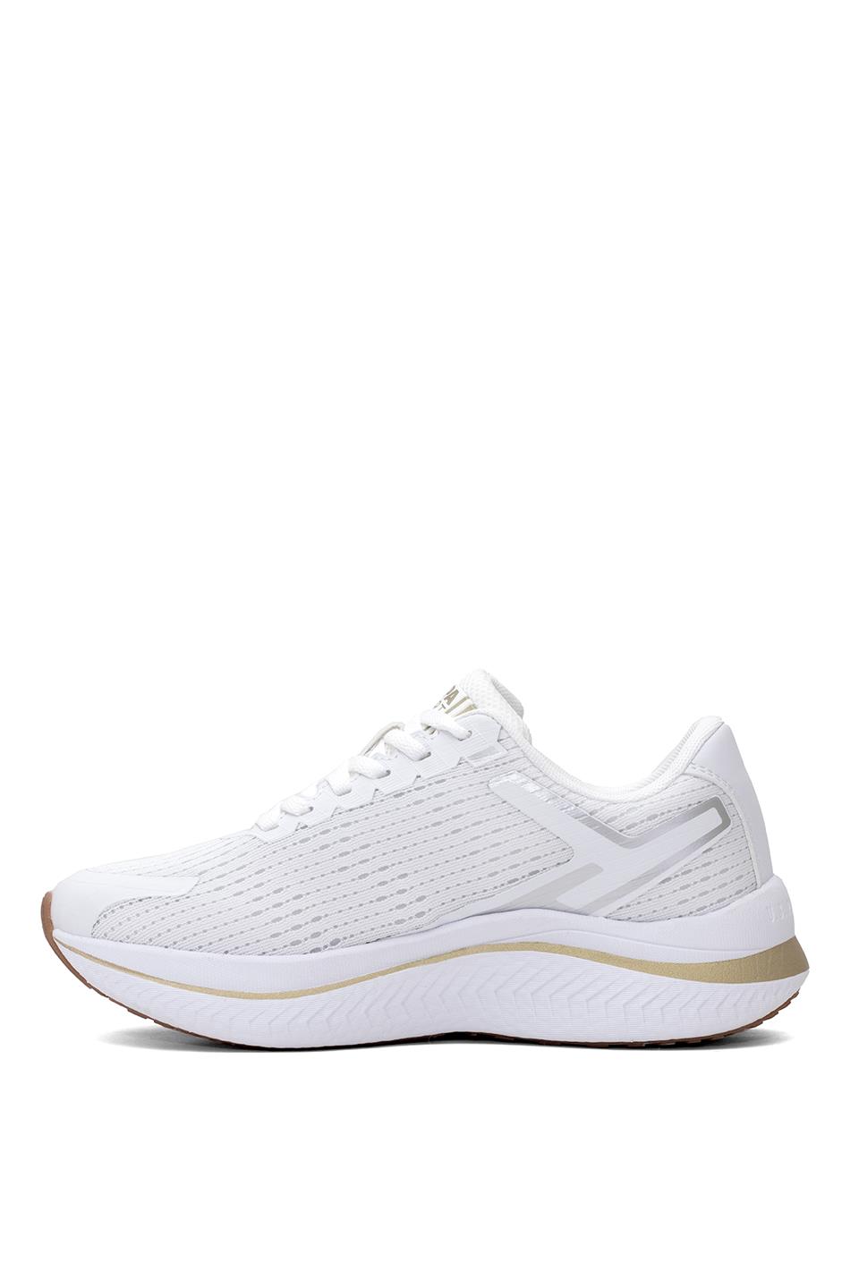 U.S. Polo Assn. 101938169 5M Genesis Wmn 5FX Kadın Koşu Ayakkabısı Beyaz - Altın