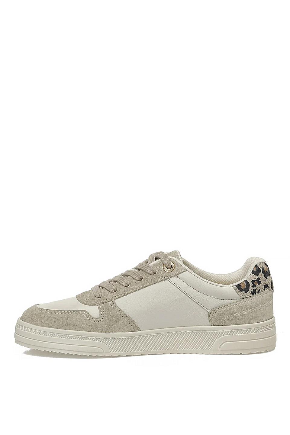 U.S. Polo Assn. A102030213 5F Petra 5PR Kadın Hakiki Deri Klasik Sneaker Bej