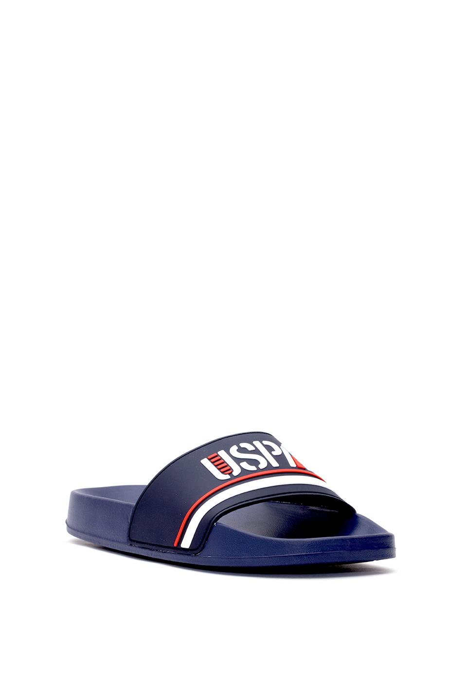 U.S. Polo Assn. 10198403 5M Band 5FX Erkek Düz Terlik Lacivert