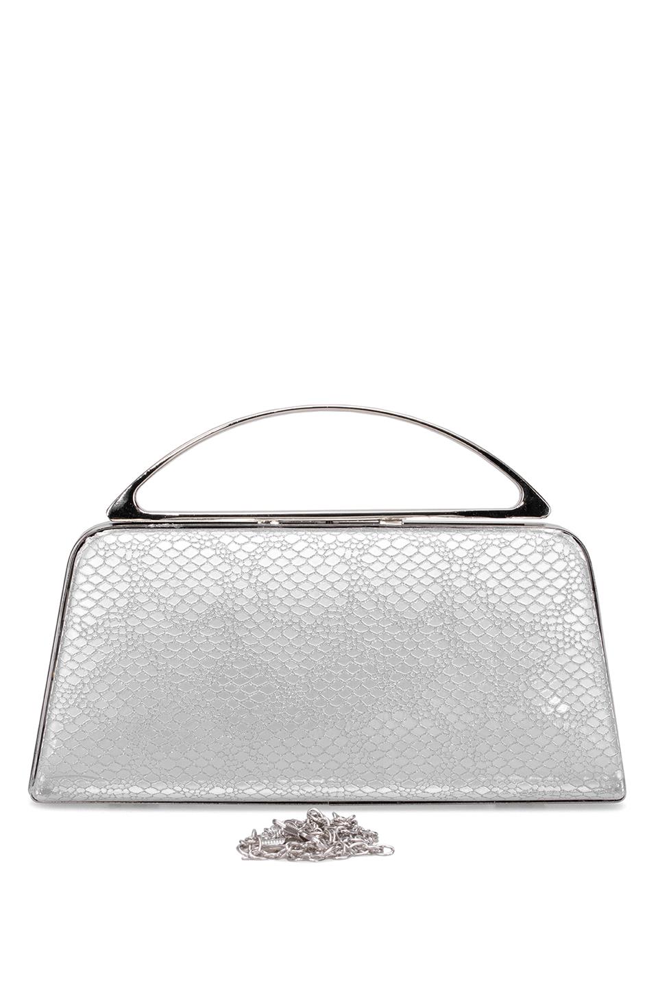 Varol 349S Kadın Diamond Abiye Çanta Gümüş