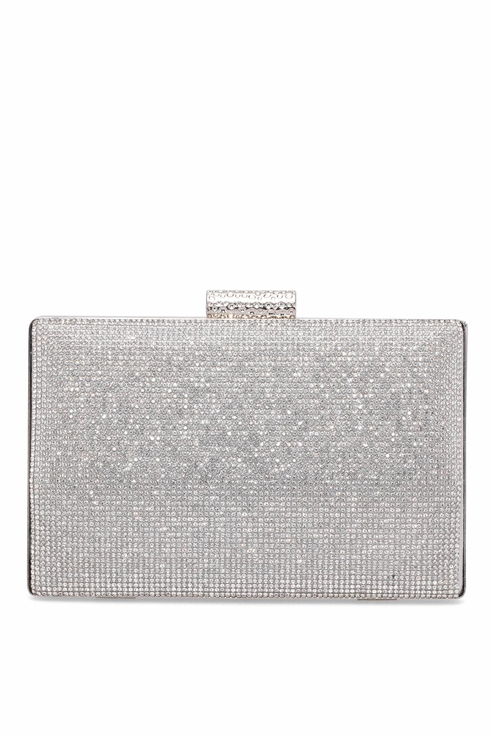 Varol 366T Kadın Diamond Abiye Çanta Gümüş