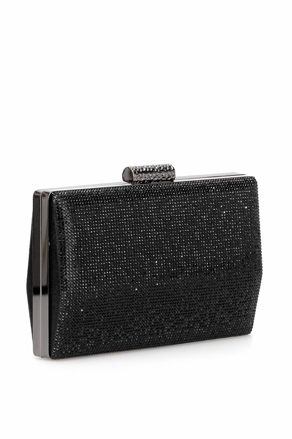 Varol 366T Kadın Diamond Abiye Çanta Siyah