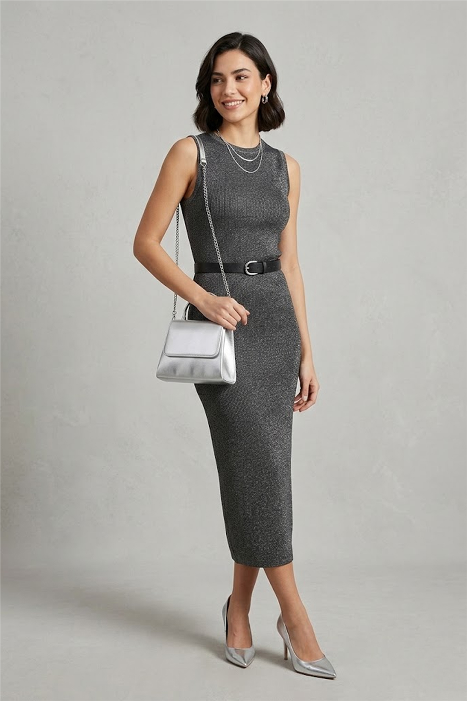 Varol 416 Kadın Abiye Çanta Gümüş