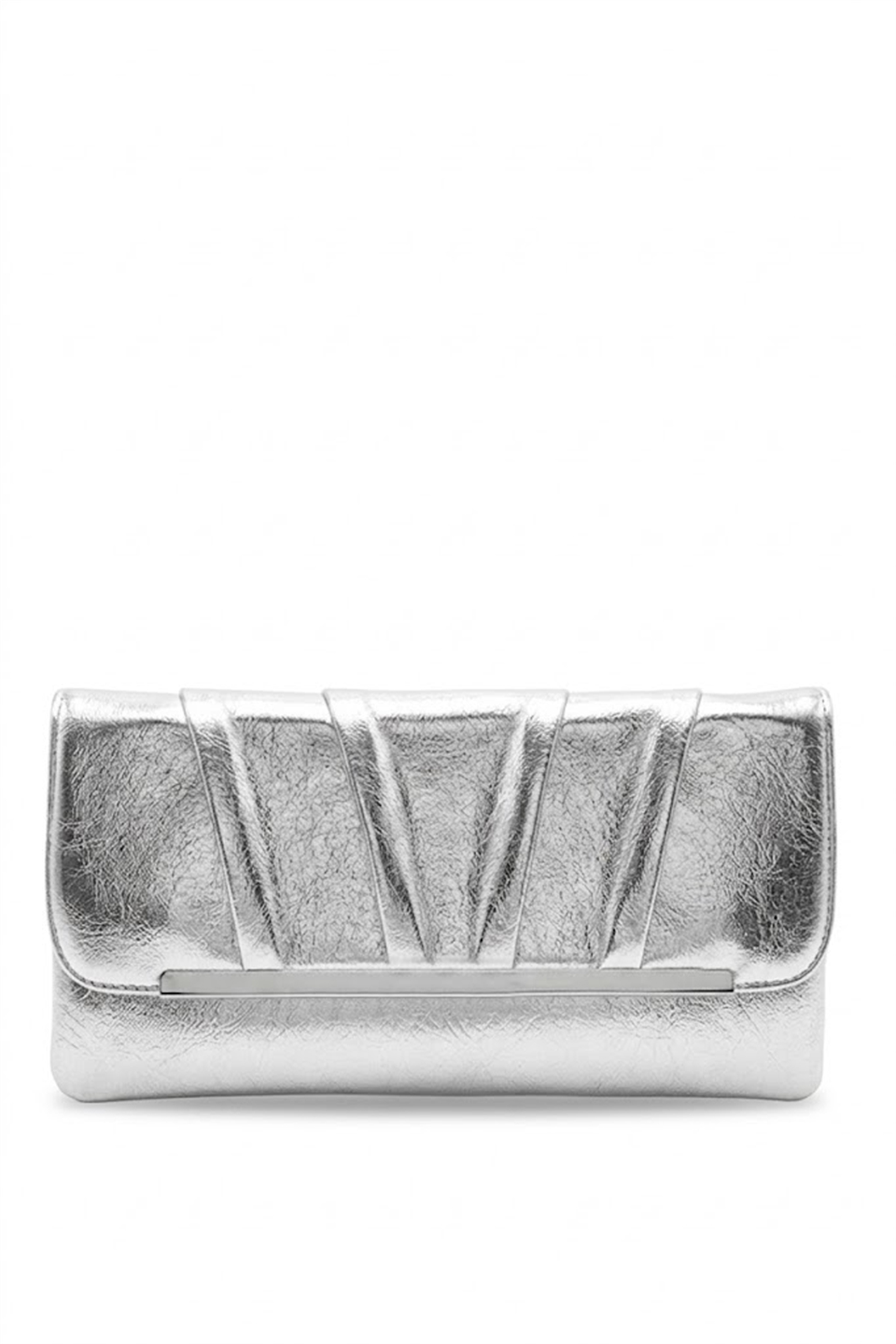 Varol 441 Clutch Kadın Portföy Çanta Gümüş