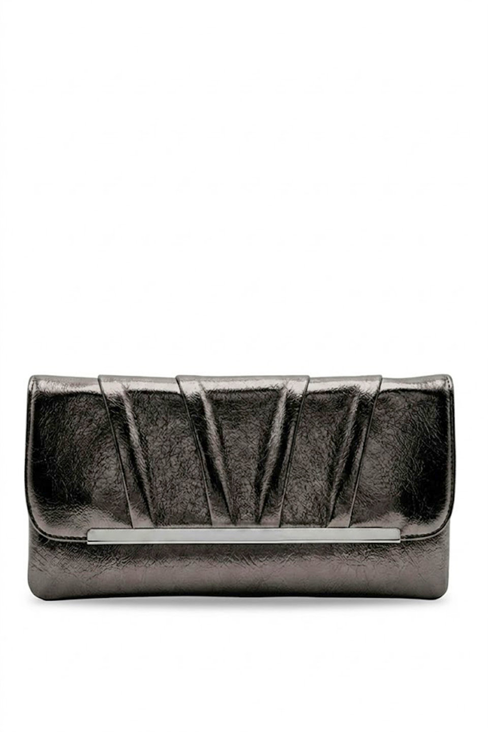 Varol 441 Clutch Kadın Portföy Çanta Platin