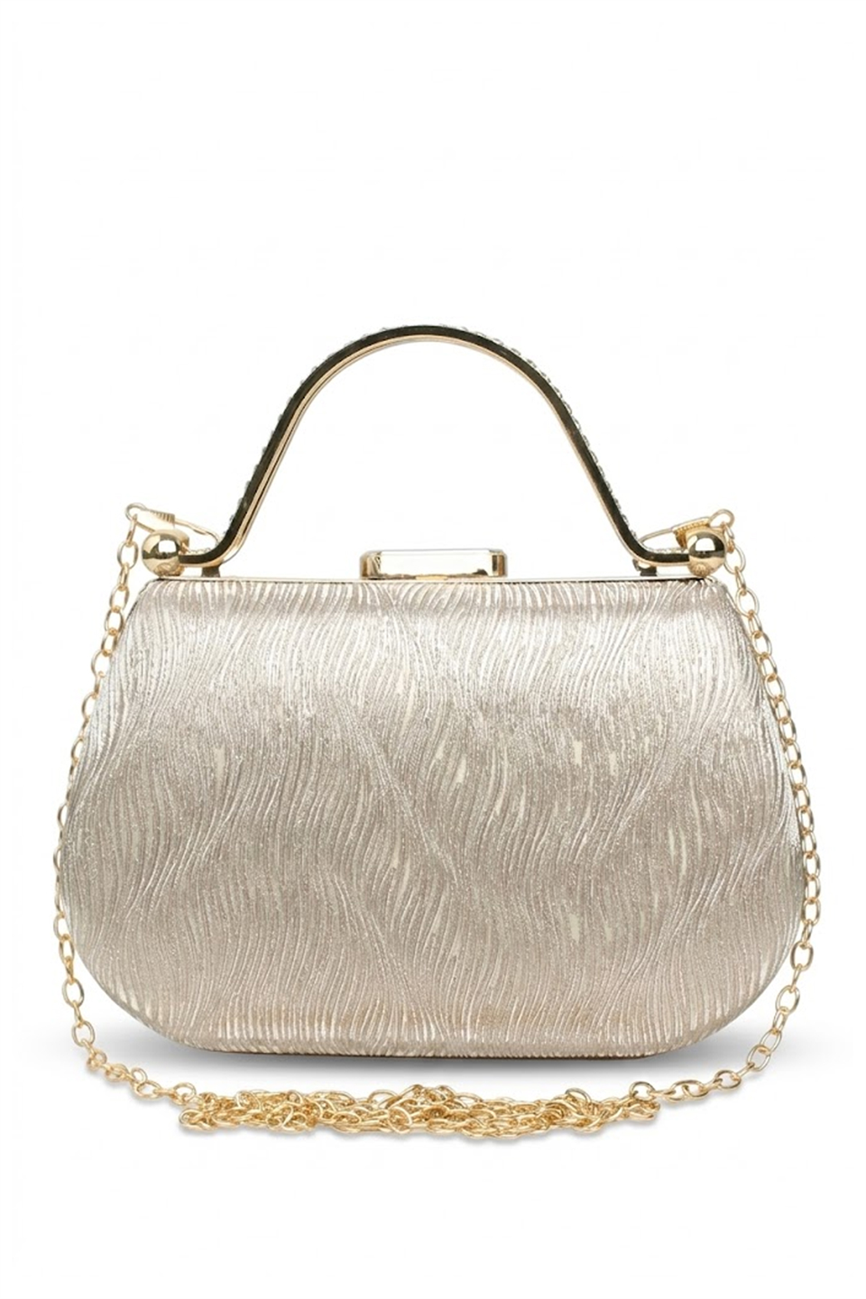 Varol 746 Kadın Abiye Çanta Altın