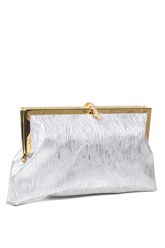 Varol 752T Kadın Abiye Çanta Gümüş