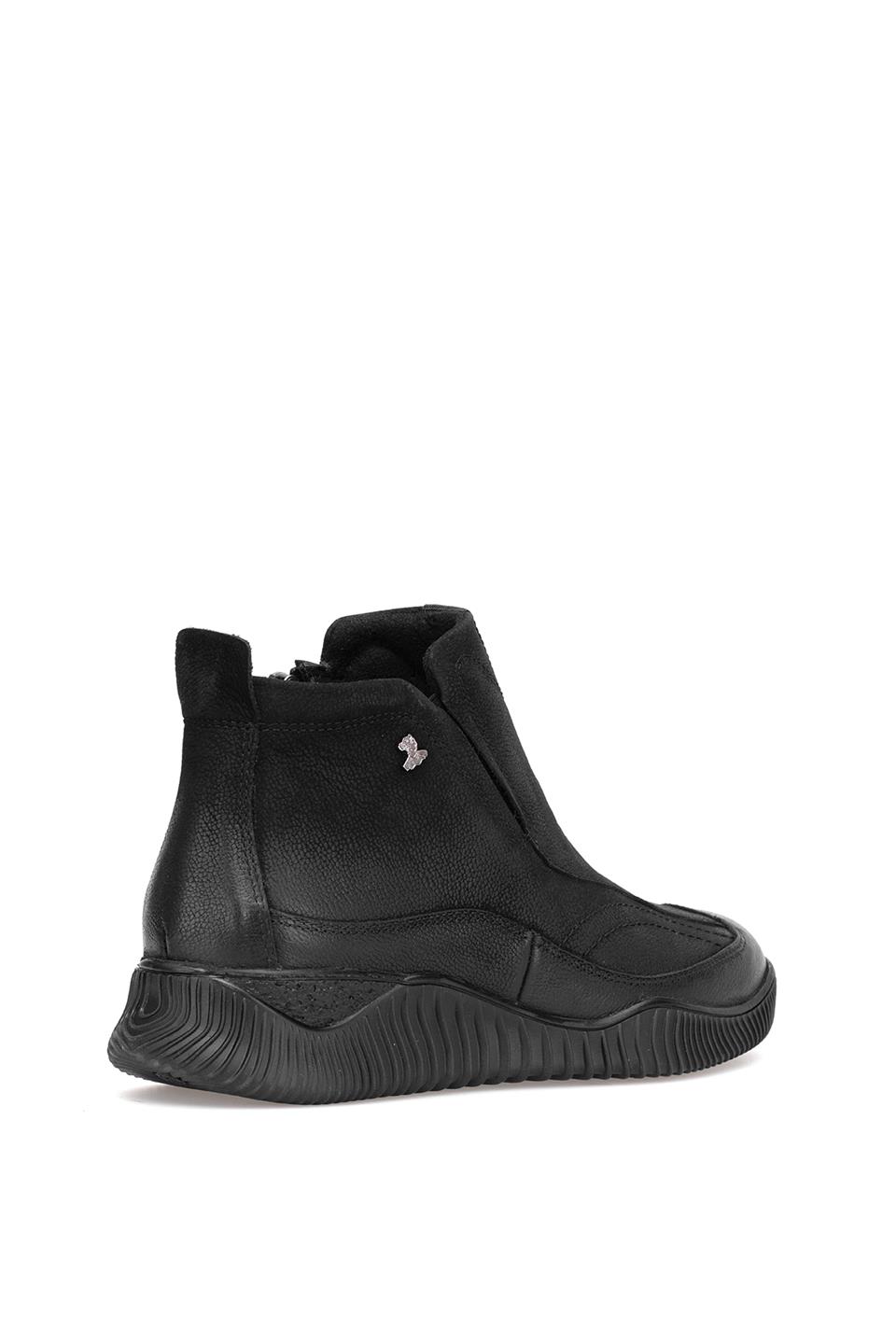 Venüs 1953874K Kadın Hakiki Deri Düz Bot Siyah