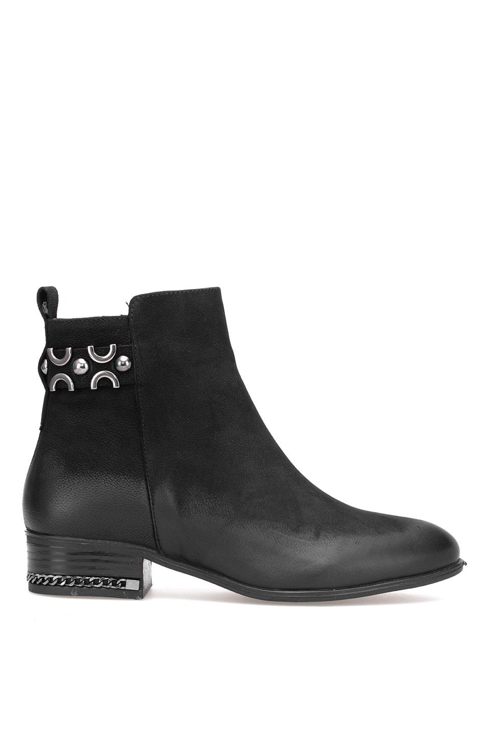 Venüs 2152712K Kadın Hakiki Deri Klasik Bot Siyah