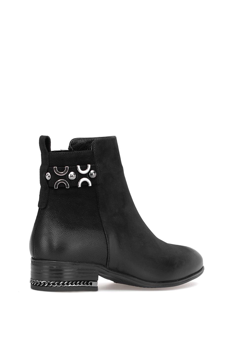 Venüs 2152712K Kadın Hakiki Deri Klasik Bot Siyah