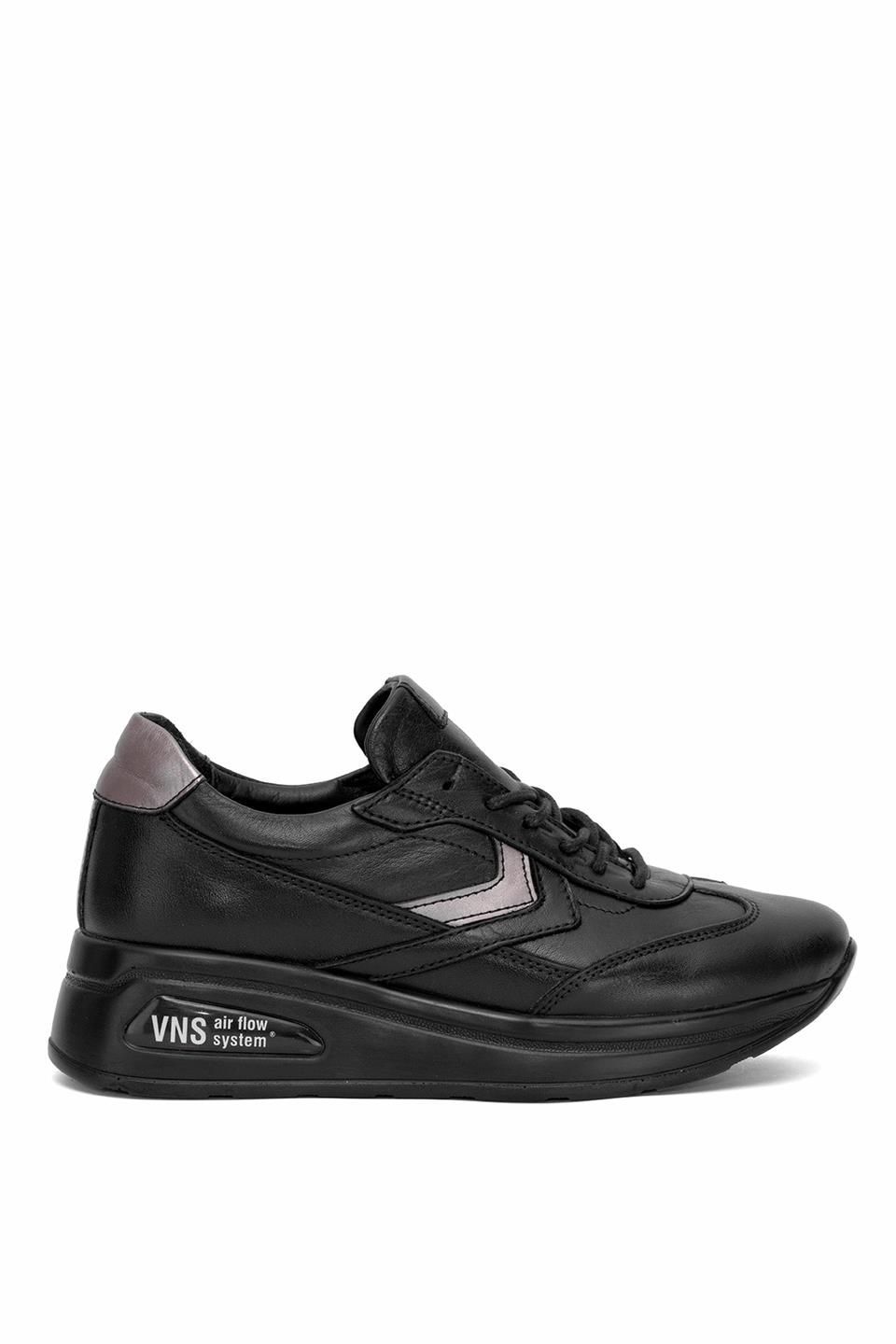 Venüs 2216653Y Kadın Hakiki Deri Airflow Casual Ayakkabı Siyah