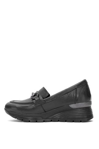 Venüs 2313054Y Kadın Hakiki Deri Airflow Dolgu Topuk Ayakkabı Siyah