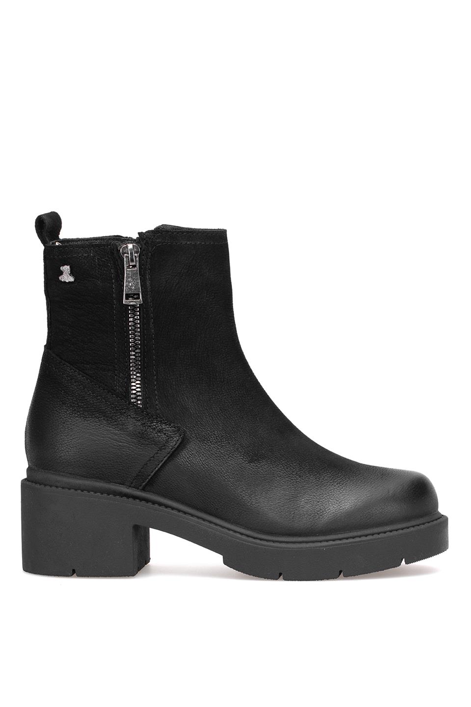 Venüs 2454601K Kadın Hakiki Deri Klasik Bot Siyah