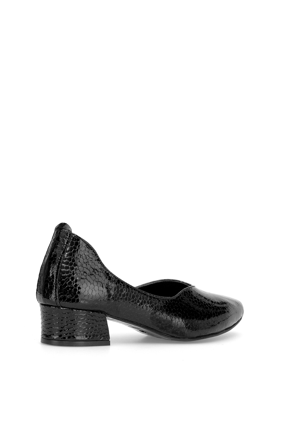 Venüs 25461068Y Kadın Hakiki Deri Klasik Topuklu Ayakkabı Siyah