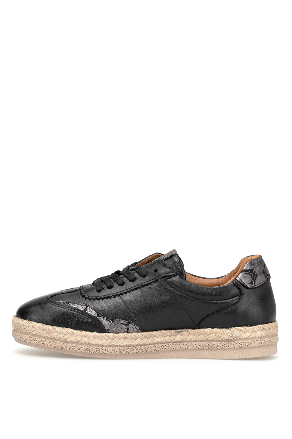 Venüs 2611903Y Kadın Hakiki Deri Klasik Sneaker Siyah