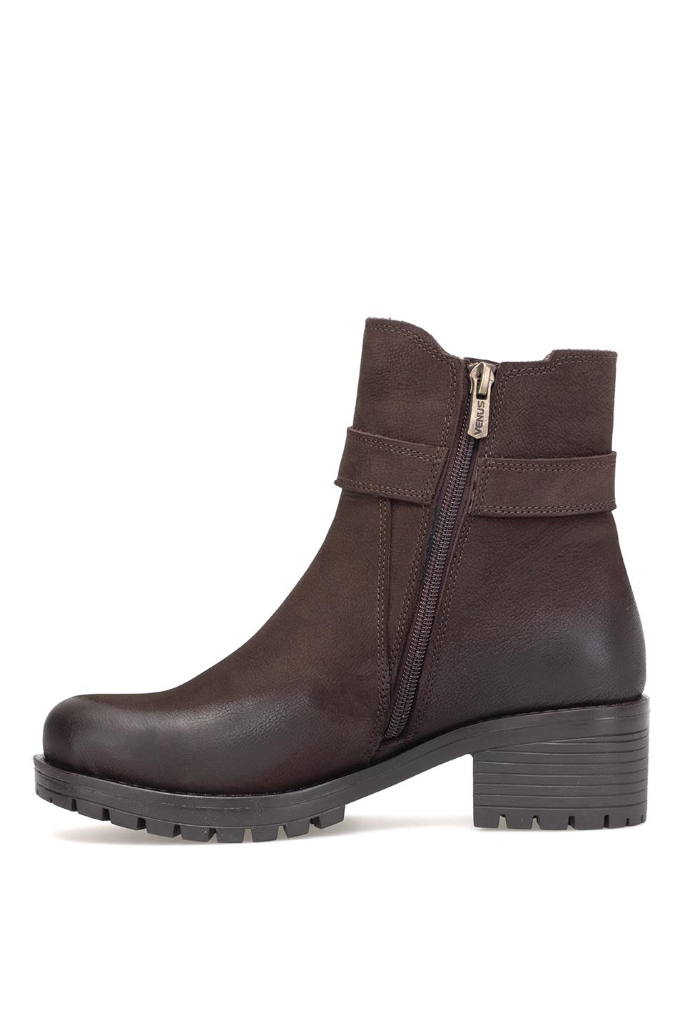 Venüs 3376K Kadın Hakiki Deri Klasik Bot Kahverengi