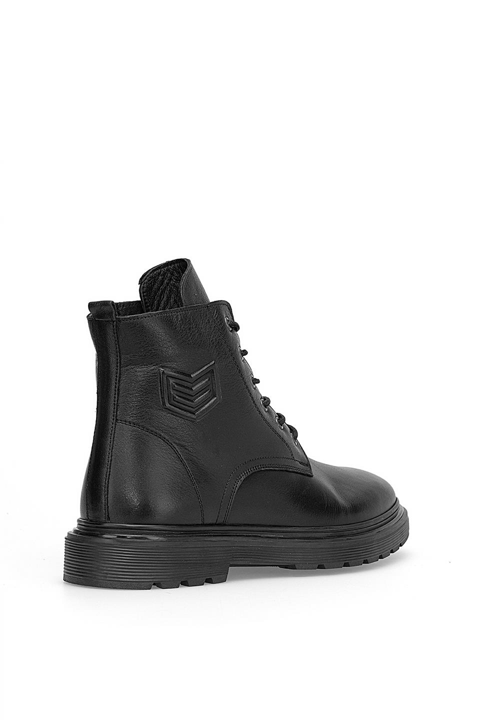 Voyager 1034 Erkek Hakiki Deri Klasik Bot Siyah