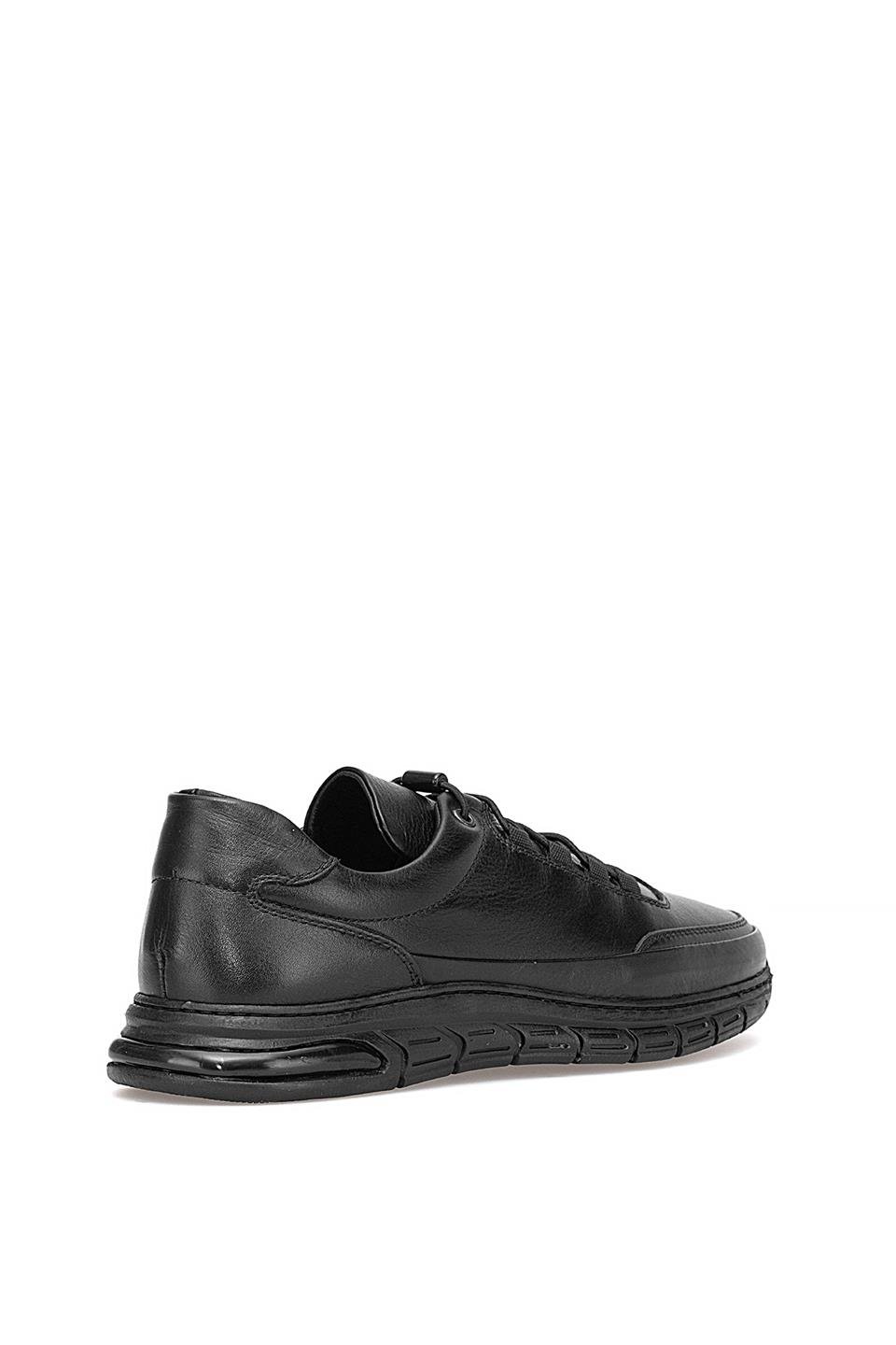 Voyager 1154 Erkek Hakiki Deri Casual Ayakkabı Siyah