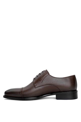 Voyager 6823C Erkek Hakiki Deri Klasik Ayakkabı Kahverengi