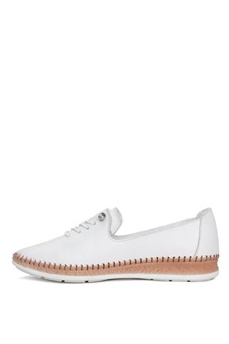 Voyager 8786C Kadın Hakiki Deri Casual Ayakkabı Beyaz