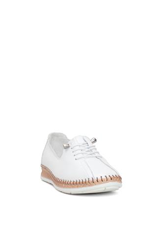 Voyager 8786C Kadın Hakiki Deri Casual Ayakkabı Beyaz