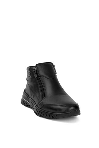 Voyager 9401 Kadın Hakiki Deri Comfort Düz Bot Siyah